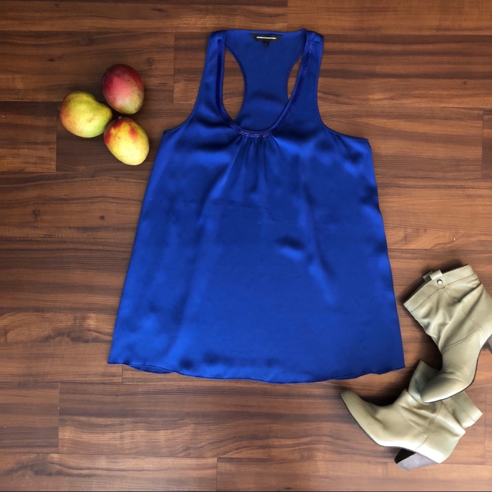 Royal Blue Express Beaded Halter Top